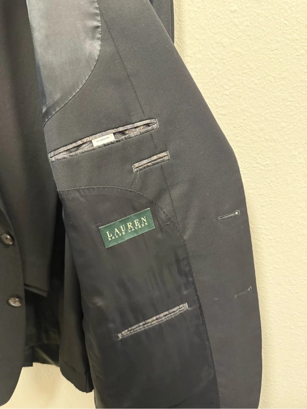 Macy's Men's Black Notch-Lapel Suit Jacket